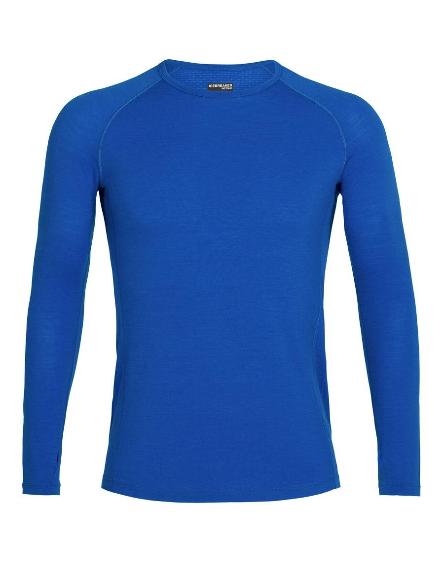 Lazurite Icebreaker BodyfitZone™ Merino 150 Zone Long Sleeve Crewe Thermal Top Men\'s Base Layers | AU 1362YXFU